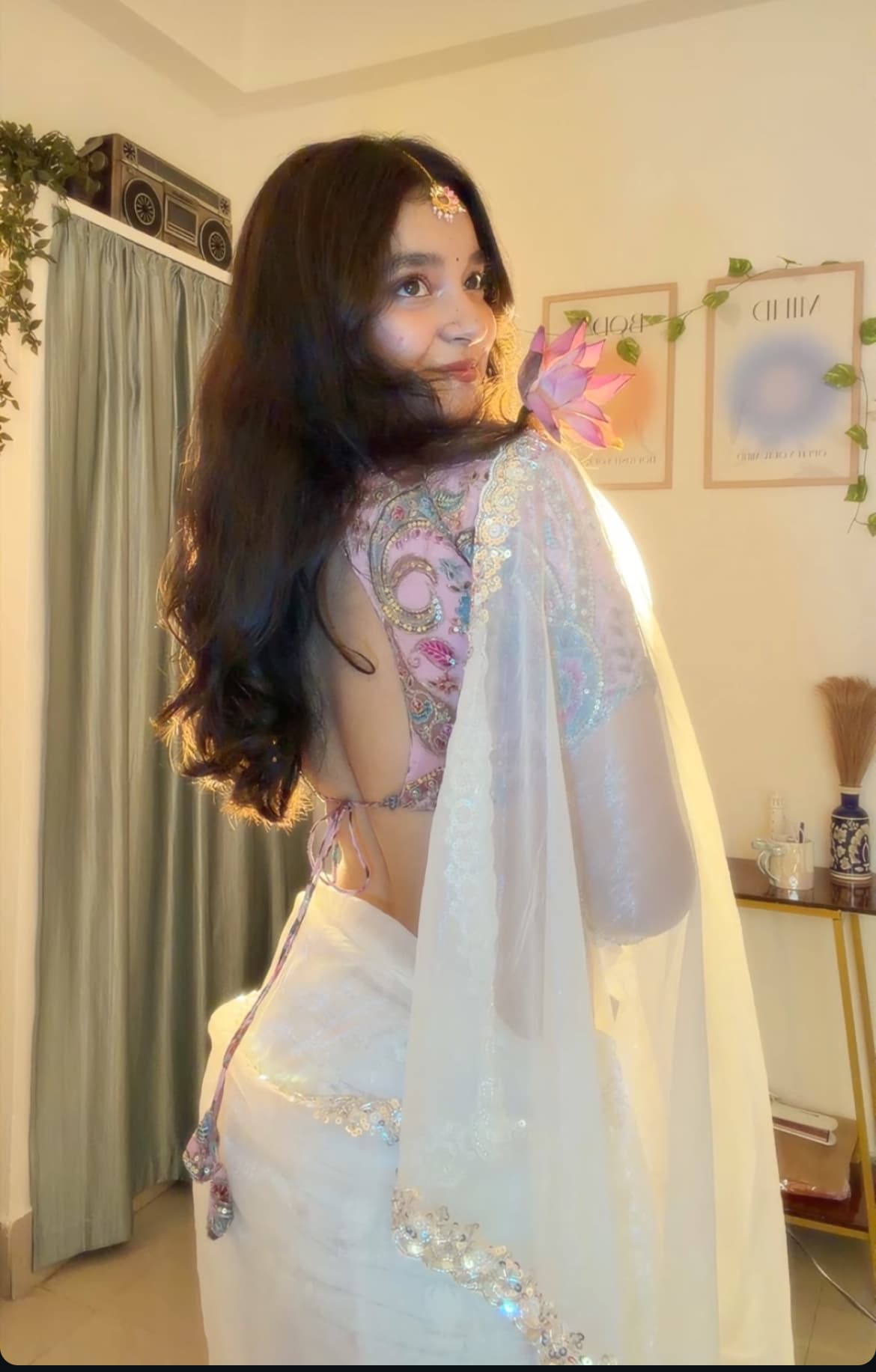 Example input photo for Subhashree Indian Cultural Outfit